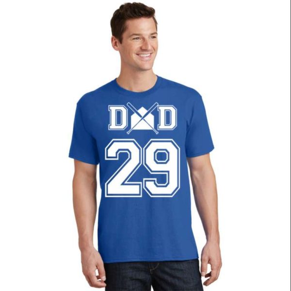 Number 29 Players Biggest Fan For Baseball Or Softball Dad T-Shirt – The Best Shirts For Dads In 2023 – Cool T-shirts