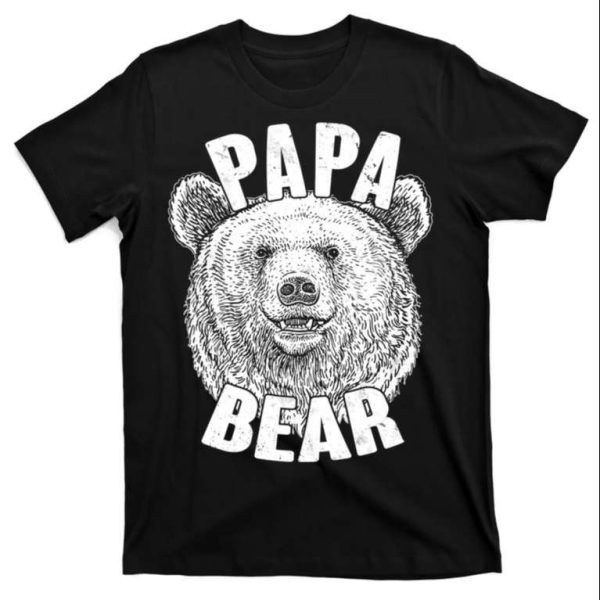 Papa Bear Vintage Father’s Day T-Shirt – The Best Shirts For Dads In 2023 – Cool T-shirts