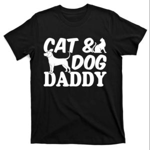 Pawsome Pet Parent – Cat and Dog Daddy T-Shirt – The Best Shirts For Dads In 2023 – Cool T-shirts