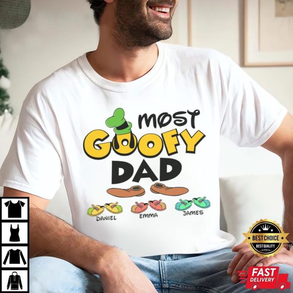 Personalized Most Goofy Dad – Mom And Dad Disney Shirts – The Best Shirts For Dads In 2023 – Cool T-shirts