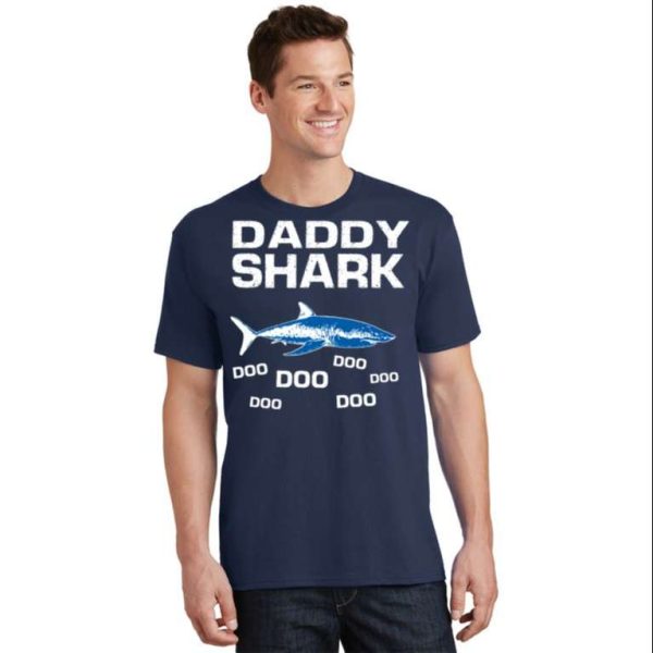 Playful Daddy Shark T-Shirt – The Best Shirts For Dads In 2023 – Cool T-shirts