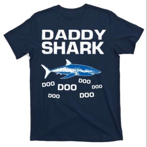 Playful Daddy Shark T-Shirt – The Best Shirts For Dads In 2023 – Cool T-shirts