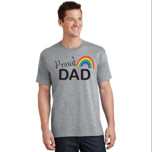 Pride Month Proud Dad Lgbt Rainbow Flag T-Shirt – The Best Shirts For Dads In 2023 – Cool T-shirts