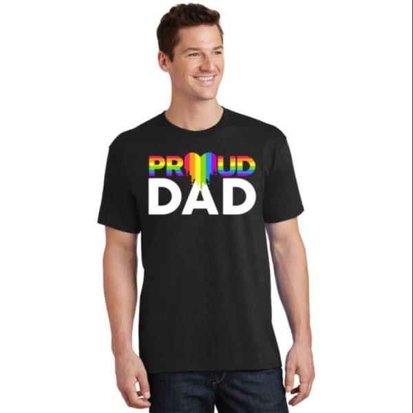 Proud Dad T-Shirt Lgbt Meaningful Gift For Dad – The Best Shirts For Dads In 2023 – Cool T-shirts