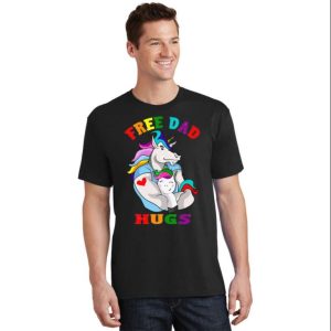 Proud Unicorn Dad LGBT – Gay Pride T-Shirt – The Best Shirts For Dads In 2023 – Cool T-shirts