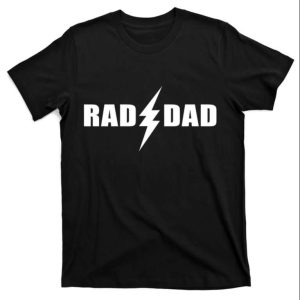 Rad Dad Lightning Logo Tee Shirt – The Best Shirts For Dads In 2023 – Cool T-shirts