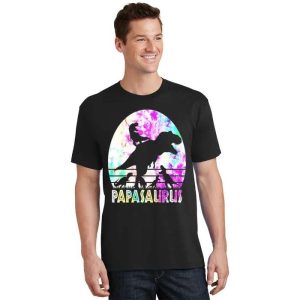 Rainbow Papasaurus Rex T-Shirt – The Best Shirts For Dads In 2023 – Cool T-shirts