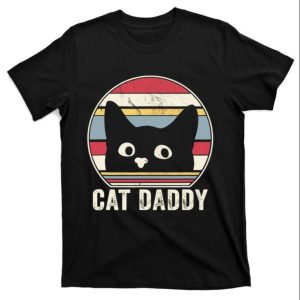 Retro Cat Daddy T-Shirt – Funny Father’s Day Gift For Cat Dad – The Best Shirts For Dads In 2023 – Cool T-shirts
