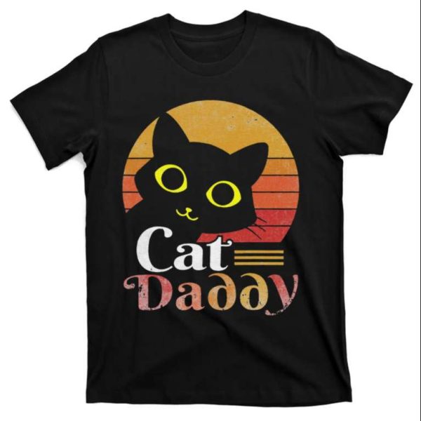 Retro Cat Daddy T-Shirt With 80s 90s Style – Featuring Cool Cat Sunglasses – The Best Shirts For Dads In 2023 – Cool T-shirts