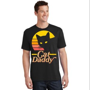 Retro Cat Daddy Vibes T-Shirt – The Best Shirts For Dads In 2023 – Cool T-shirts