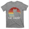 Retro Funny T-Shirt For Cat Lovers Vintage Sunset Cat Daddy – The Best Shirts For Dads In 2023 – Cool T-shirts