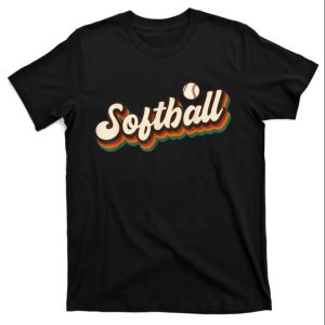 Retro Softball Graphic Softball Tee Shirt The Best Shirts For Dads In 2023 Cool T shirts 1