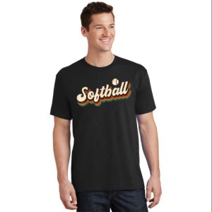 Retro Softball Graphic Softball Tee Shirt – The Best Shirts For Dads In 2023 – Cool T-shirts