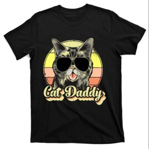 Retro Vintage Cat Daddy T-Shirt For Men – The Best Shirts For Dads In 2023 – Cool T-shirts