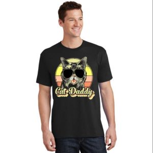 Retro Vintage Cat Daddy T-Shirt For Men – The Best Shirts For Dads In 2023 – Cool T-shirts