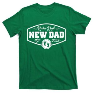 Rookie Department New Dad EST 2023 T-Shirt – The Best Shirts For Dads In 2023 – Cool T-shirts