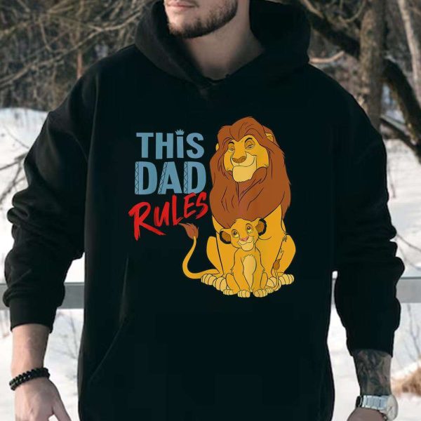 Simba And Mufasa This Dad Rules – Disney Dad Shirt – The Best Shirts For Dads In 2023 – Cool T-shirts