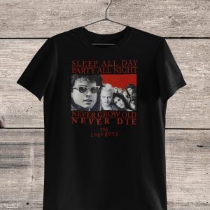 Sleep All Day Party All Night Quotes The Lost Boys Film Graphic T-shirt – Apparel, Mug, Home Decor – Perfect Gift For Everyone