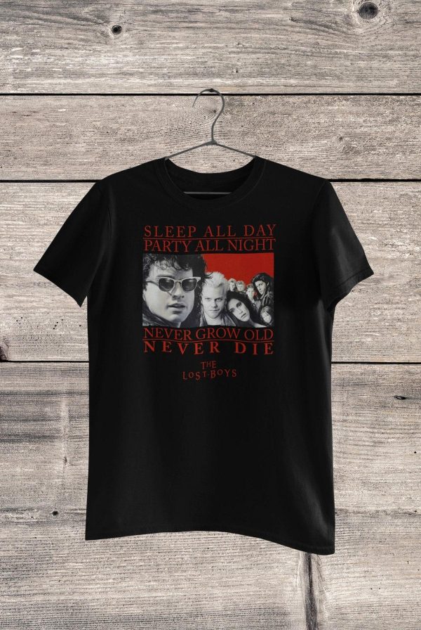 Sleep All Day Party All Night Quotes The Lost Boys Film Graphic T-shirt – Apparel, Mug, Home Decor – Perfect Gift For Everyone