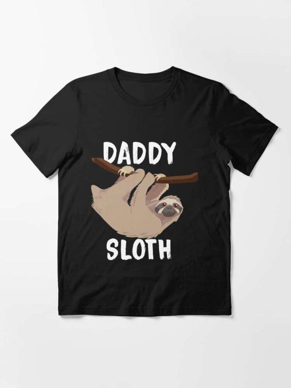 Sloth Daddy Essential T-Shirt – The Best Shirts For Dads In 2023 – Cool T-shirts