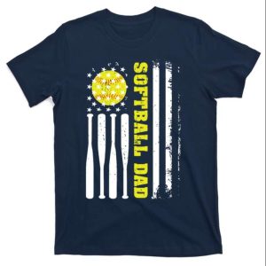 Softball Dad Vintage Tee Shirt For Men – The Best Shirts For Dads In 2023 – Cool T-shirts