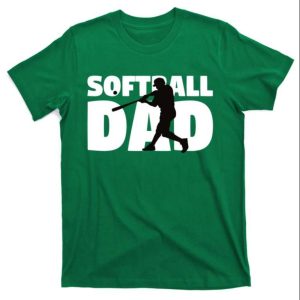 Softball Silhouette Softball Dad T-Shirt – The Best Shirts For Dads In 2023 – Cool T-shirts
