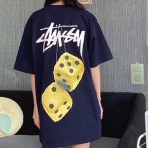 Stussy Dice Shirt Streetwear Style Black T-shirt Fan Gifts – Apparel, Mug, Home Decor – Perfect Gift For Everyone