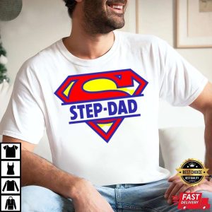 Super Hero Step Dad Logo Funny Dad Disney Shirts The Best Shirts For Dads In 2023 Cool T shirts 1