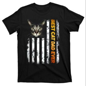 Superior Feline Father – Best Cat Dad Ever Shirt – The Best Shirts For Dads In 2023 – Cool T-shirts