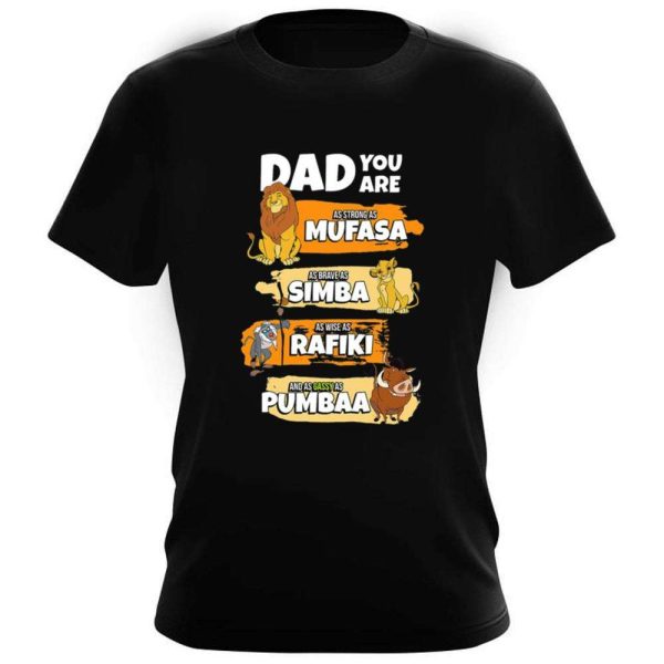 The Lion King Mufasa Dad You Are Word Stack – Funny Dad Disney Shirts – The Best Shirts For Dads In 2023 – Cool T-shirts