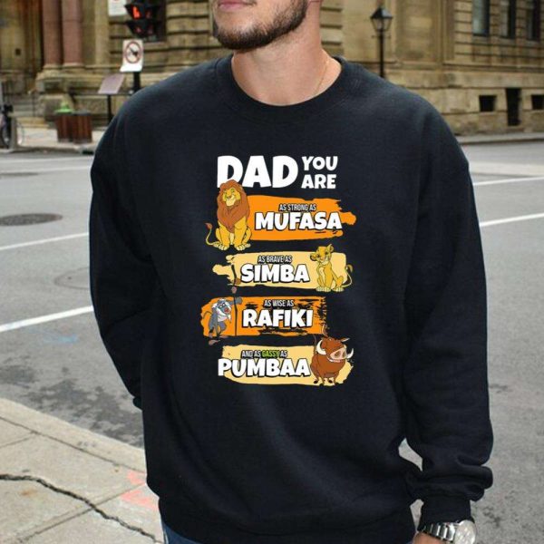 The Lion King Mufasa Dad You Are Word Stack – Funny Dad Disney Shirts – The Best Shirts For Dads In 2023 – Cool T-shirts