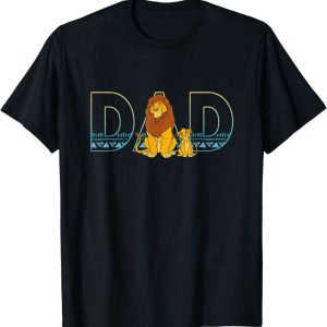 The Lion King Simba And Mufasa Disney Dad Tee Shirt – The Best Shirts For Dads In 2023 – Cool T-shirts