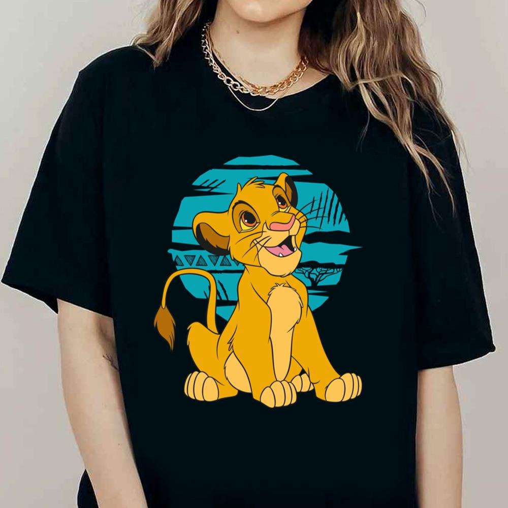 The Lion King Simba Happy Blue Moon - Disney Dad Shirt - The Best Shirts For Dads In 2023 - Cool T-shirts
