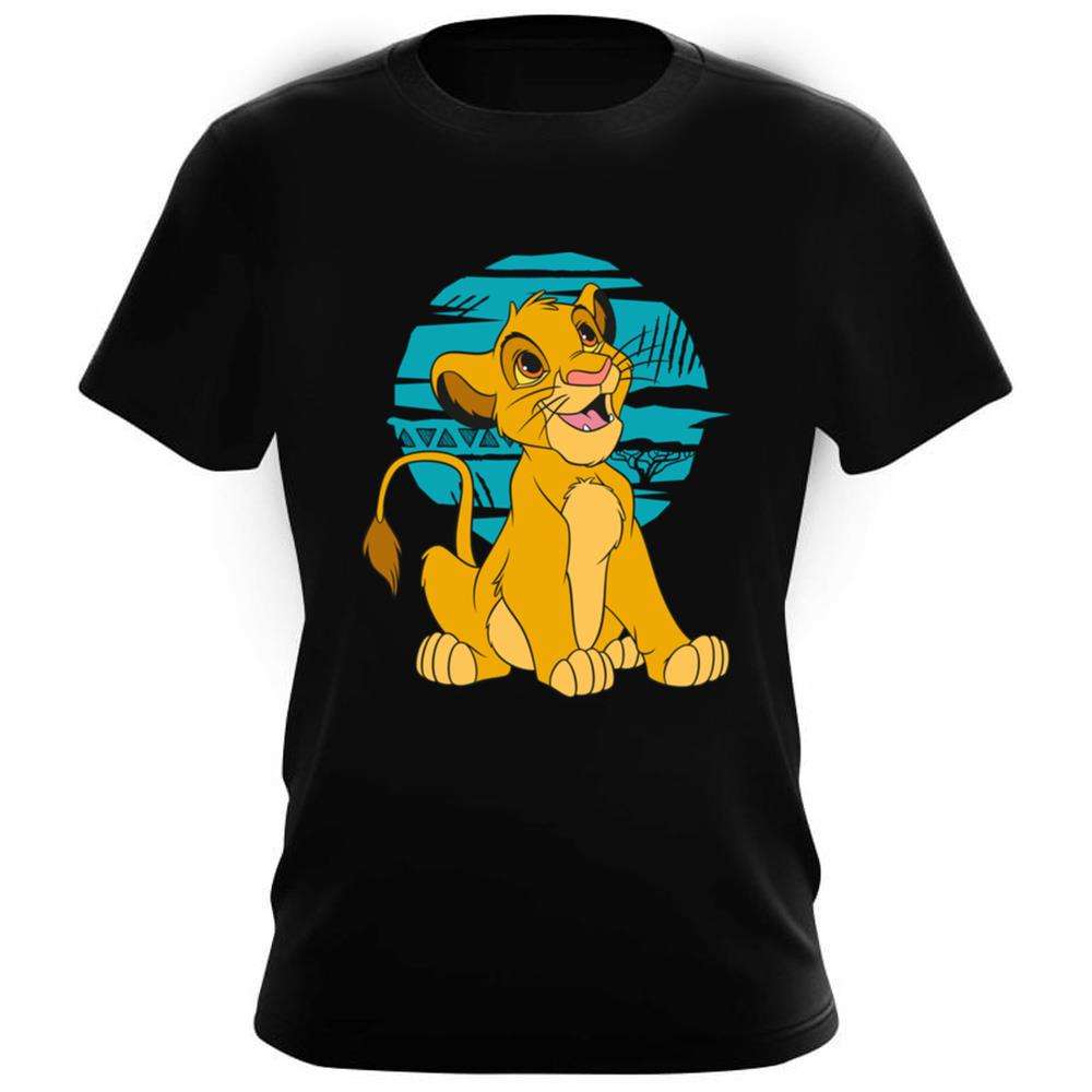 The Lion King Simba Happy Blue Moon - Disney Dad Shirt - The Best Shirts For Dads In 2023 - Cool T-shirts