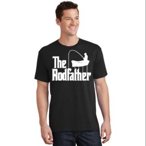The Rod Father Funny Fishing Dad T-Shirt For Men – The Best Shirts For Dads In 2023 – Cool T-shirts