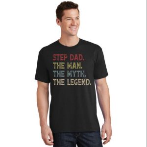 The The Myth The Legend Vintage Stepdad Shirts – The Best Shirts For Dads In 2023 – Cool T-shirts