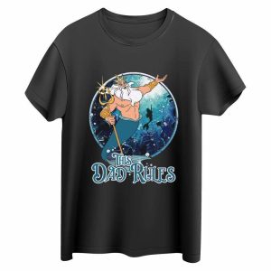 This Dad Rules Disney King Triton The Little Mermaid T-Shirt – The Best Shirts For Dads In 2023 – Cool T-shirts