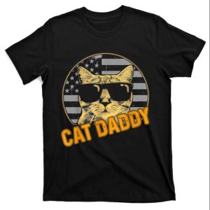 USA 4th Of July Vintage Cat 80s Cat Daddy T-Shirt – The Best Shirts For Dads In 2023 – Cool T-shirts
