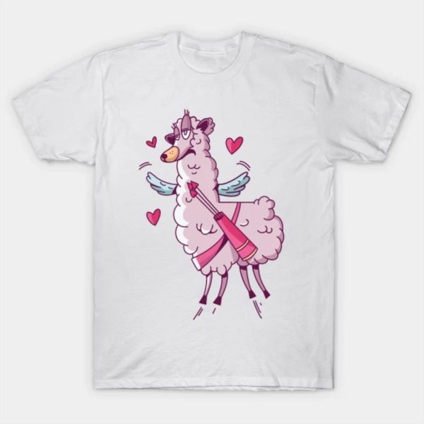 Valentines LLama Costume Cute Valentine’s Day Themed Kids shirt