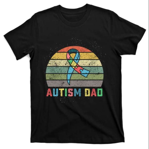 Vintage Autism Awareness T-Shirt For Fathers Of Daughters With Autism – The Best Shirts For Dads In 2023 – Cool T-shirts