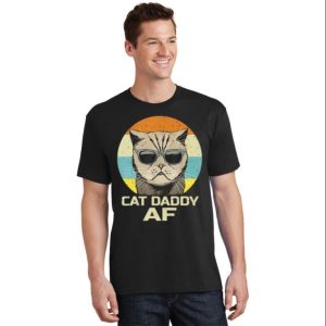 Vintage Cat Daddy AF T-Shirt – Featuring Cool Sunglasses For Father’s Day – The Best Shirts For Dads In 2023 – Cool T-shirts