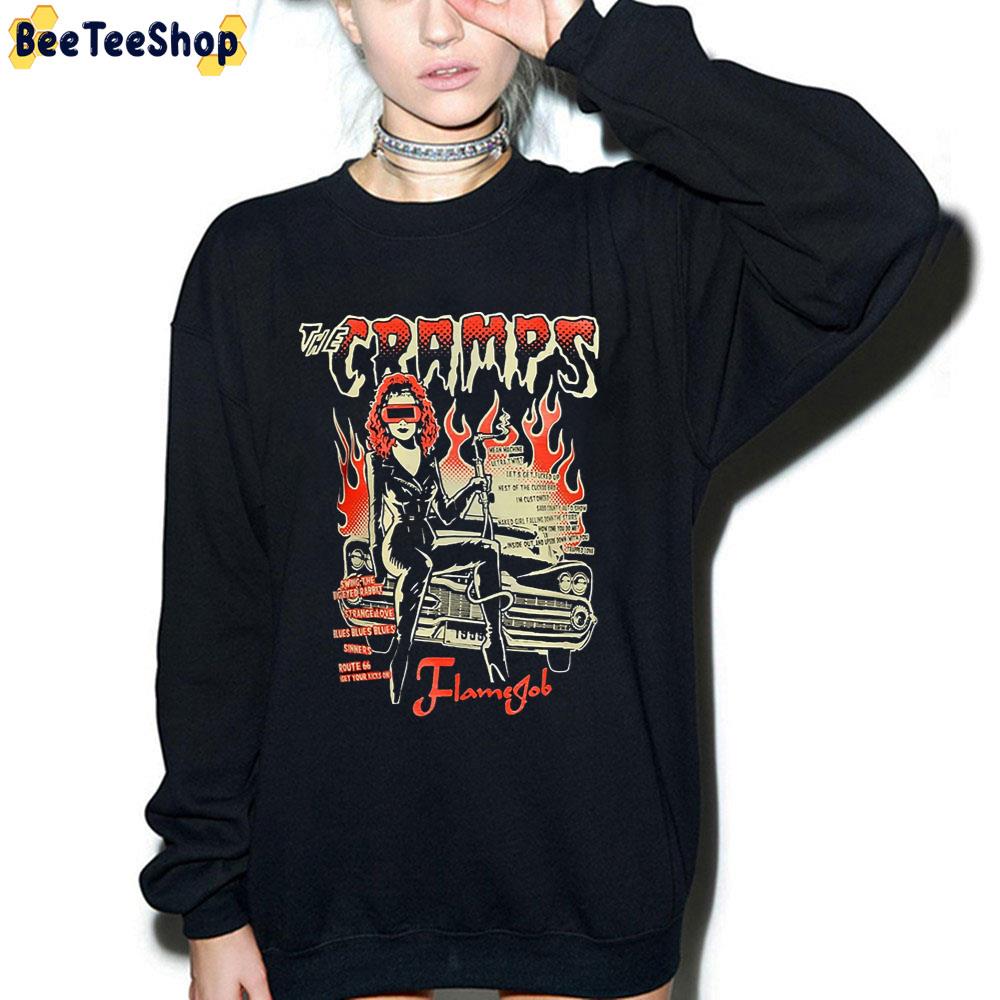 Vintage Cramps Flamejob The Cramps Band T Shirt – Apparel, Mug, Home Decor – Perfect Gift For Everyone