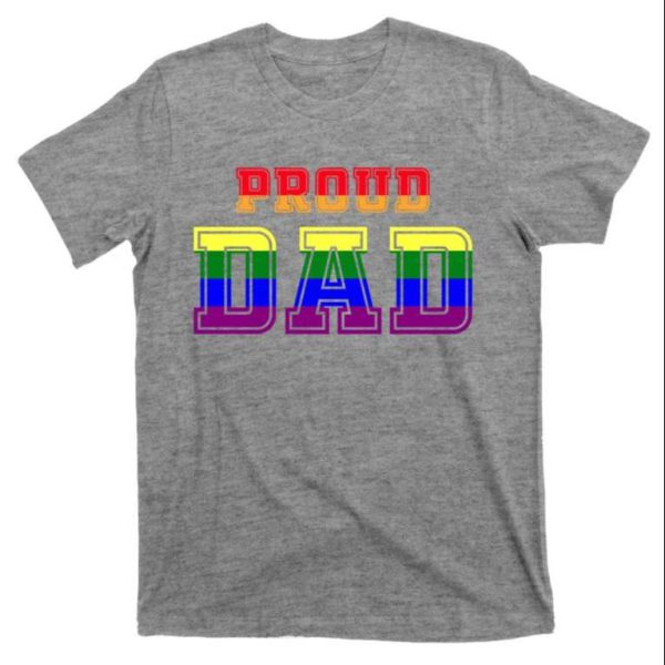 Vintage Proud Dad Lgbt Pride Transgender Gay T-Shirt – The Best Shirts For Dads In 2023 – Cool T-shirts