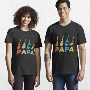 Vintage Retro Bass Guitar Papa Funny Tee Shirt – The Best Shirts For Dads In 2023 – Cool T-shirts