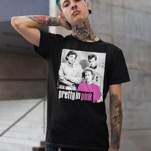 Vintage Style Pretty In Pink Film Graphic T-shirt – Apparel, Mug, Home Decor – Perfect Gift For Everyone