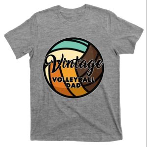 Vintage Volleyball Dad Set Spike Block Net Beach Volley T-Shirt – The Best Shirts For Dads In 2023 – Cool T-shirts
