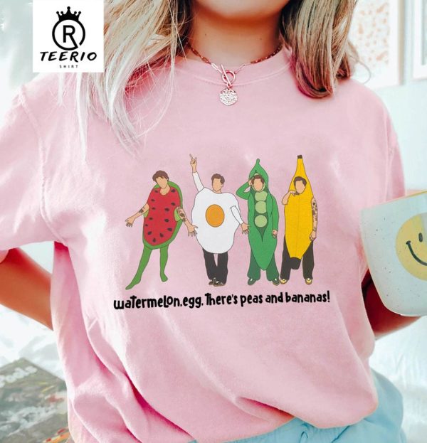 Watermelon Egg There’s Peas And Bananas Trendy Harry Banana Song Shirt – Apparel, Mug, Home Decor – Perfect Gift For Everyone