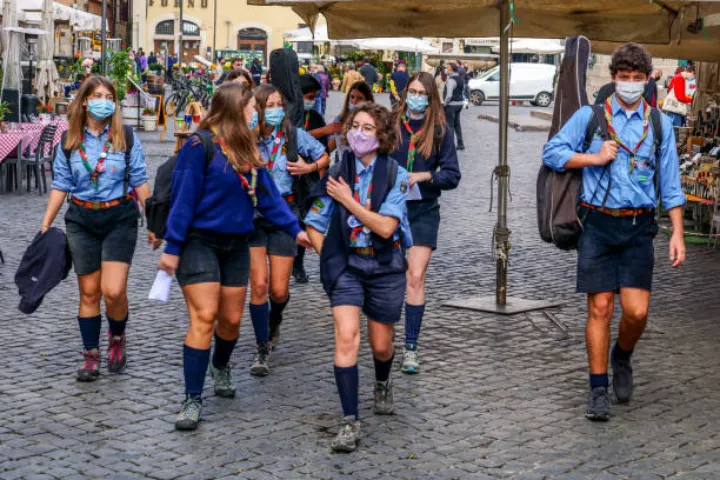 girl scouts uniform true to their motto be prepared