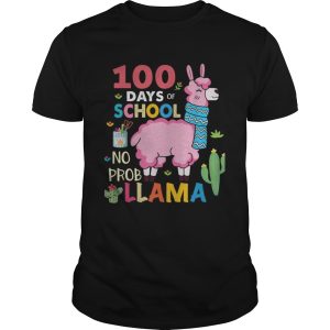 100 Days of school no probllama shirt