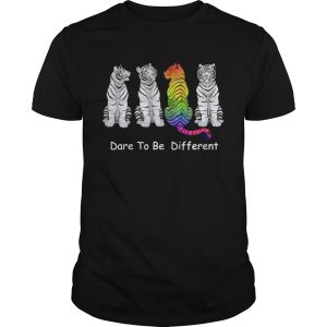 4 Tigers dare to be different LGBT shirt